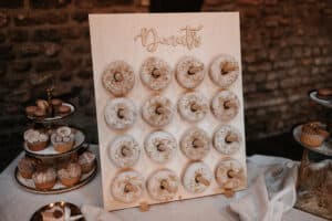Donutwand zur Hochzeit